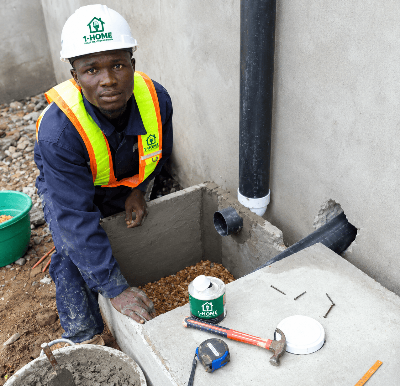 Bio digester construction site